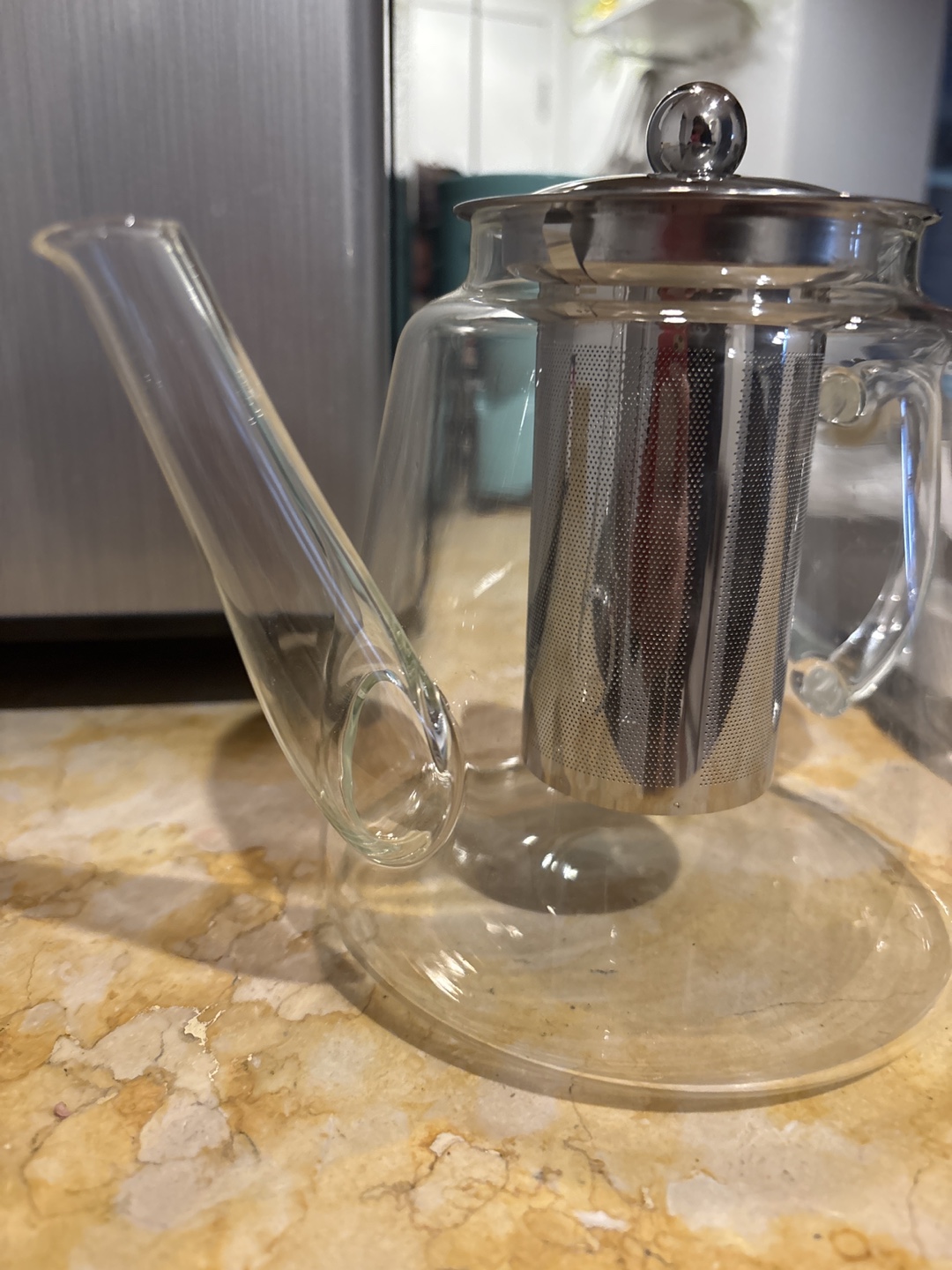 Glass Tea Pot with Infuser - photo 3