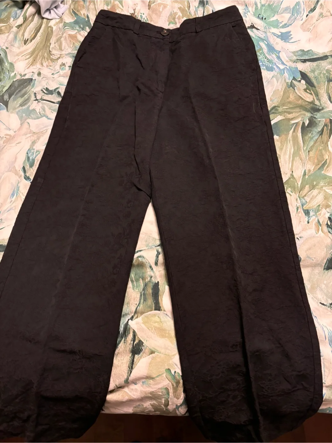 YMC London Black Jacquard Pants