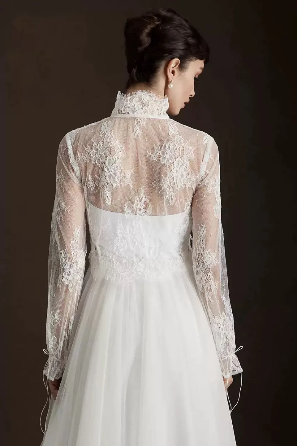 White Lace Long Sleeve Top image indicator(3)