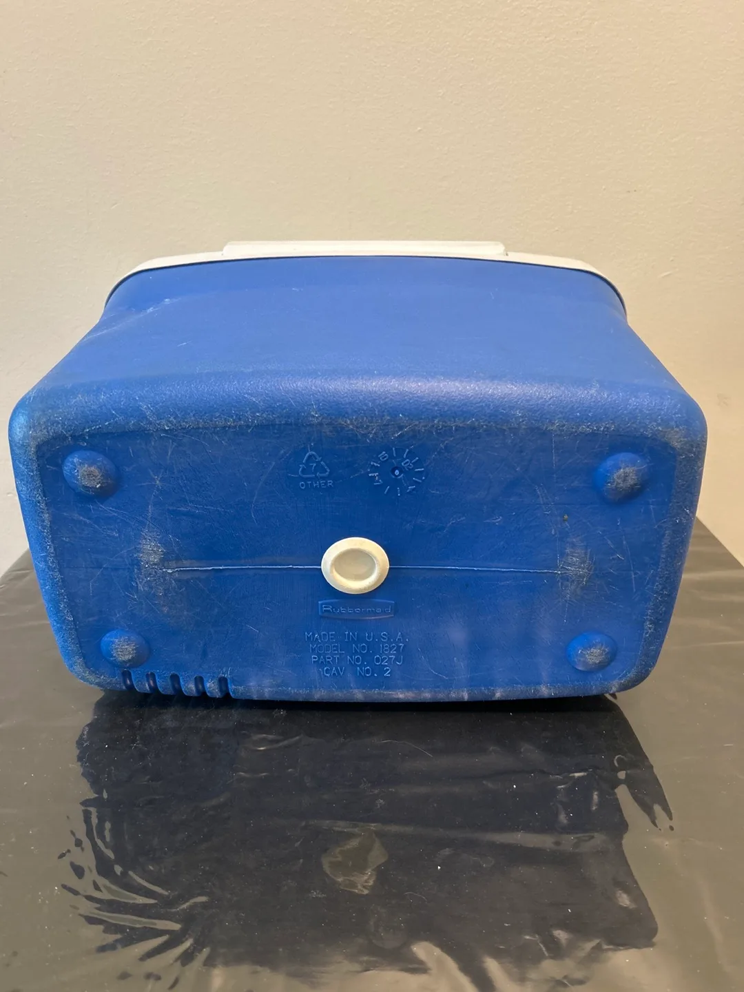 Rubbermaid Blue and White Cooler image indicator(4)
