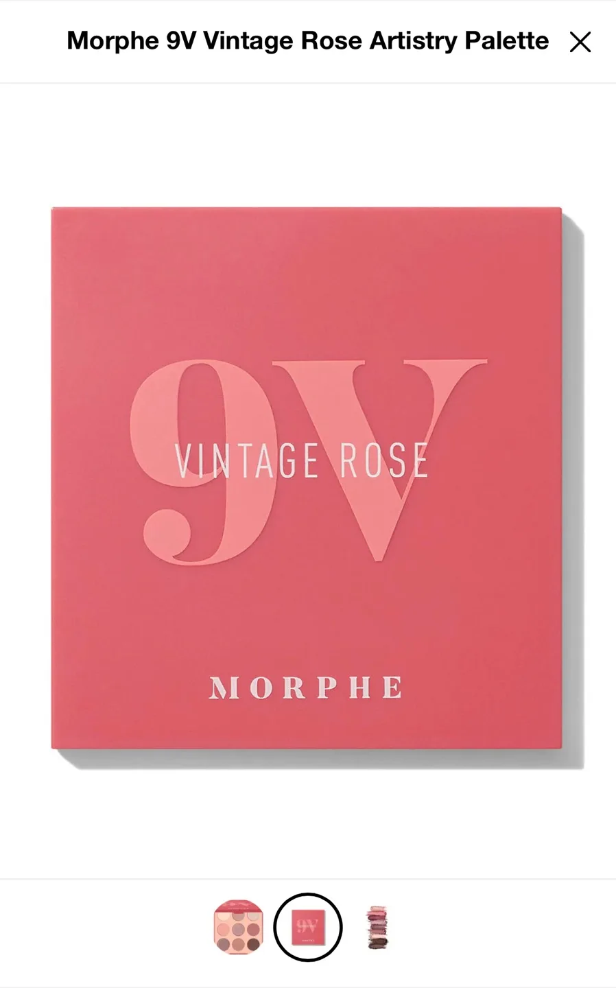 Morphe 9V Vintage Rose Artistry Palette image indicator(3)
