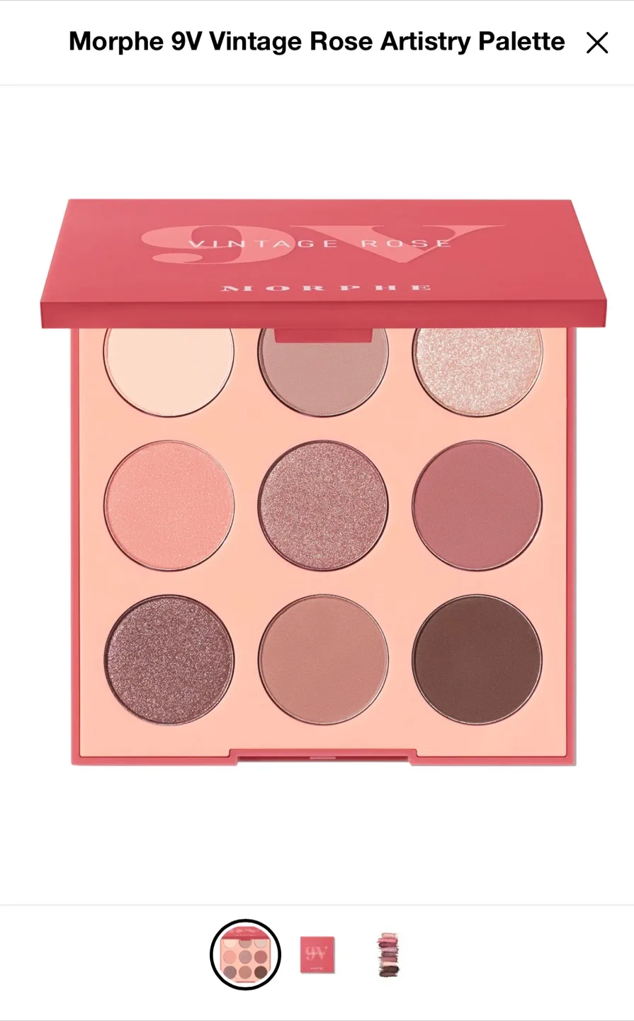 Morphe 9V Vintage Rose Artistry Palette image indicator(2)