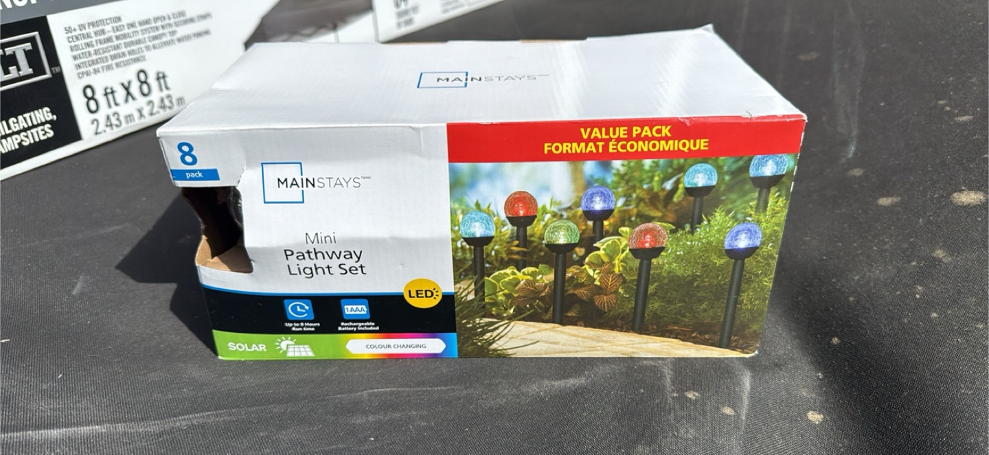 Mainstays Mini Pathway Light Set - 8 Pack