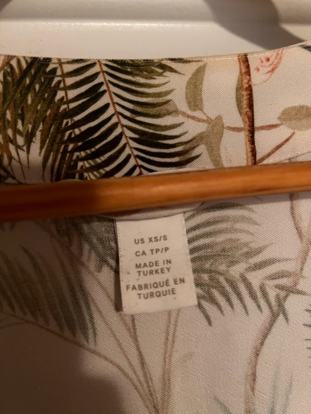 Duster kimono robe S/M green & cream image indicator(3)