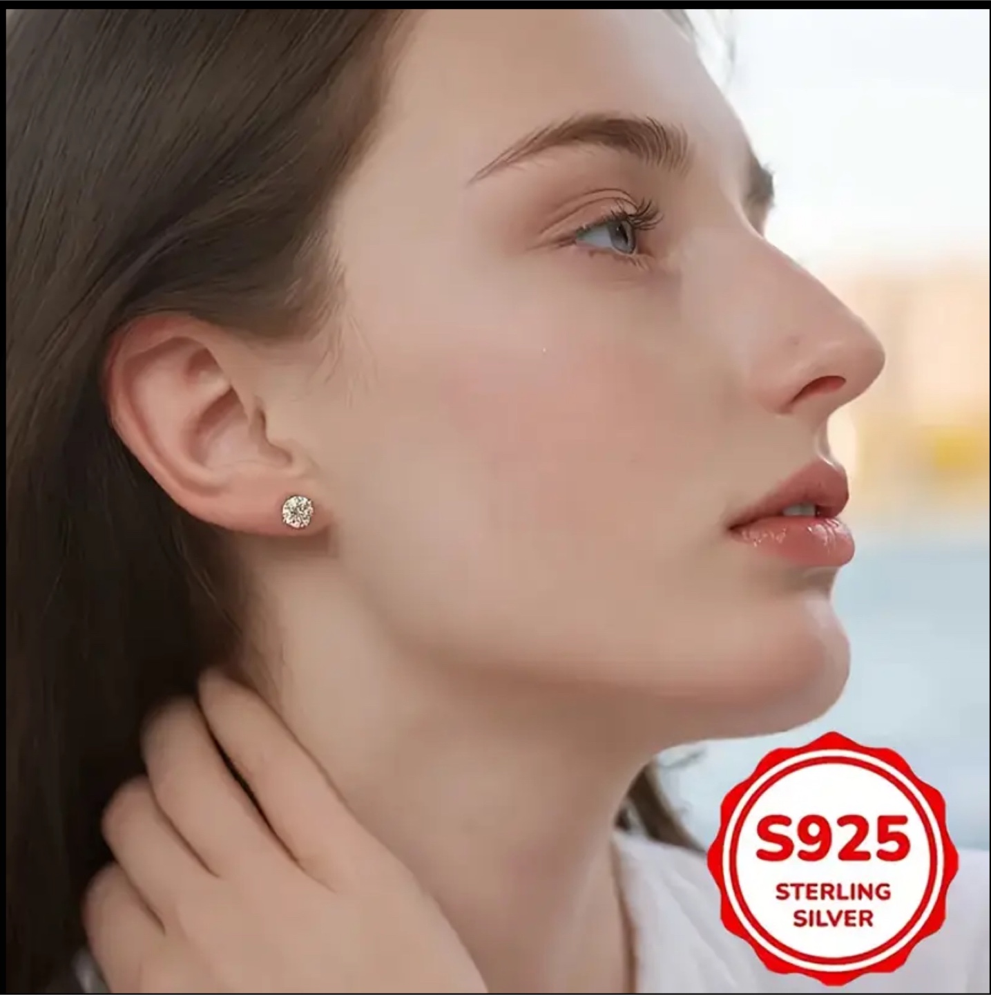 S925 Sterling Silver Stud Earrings