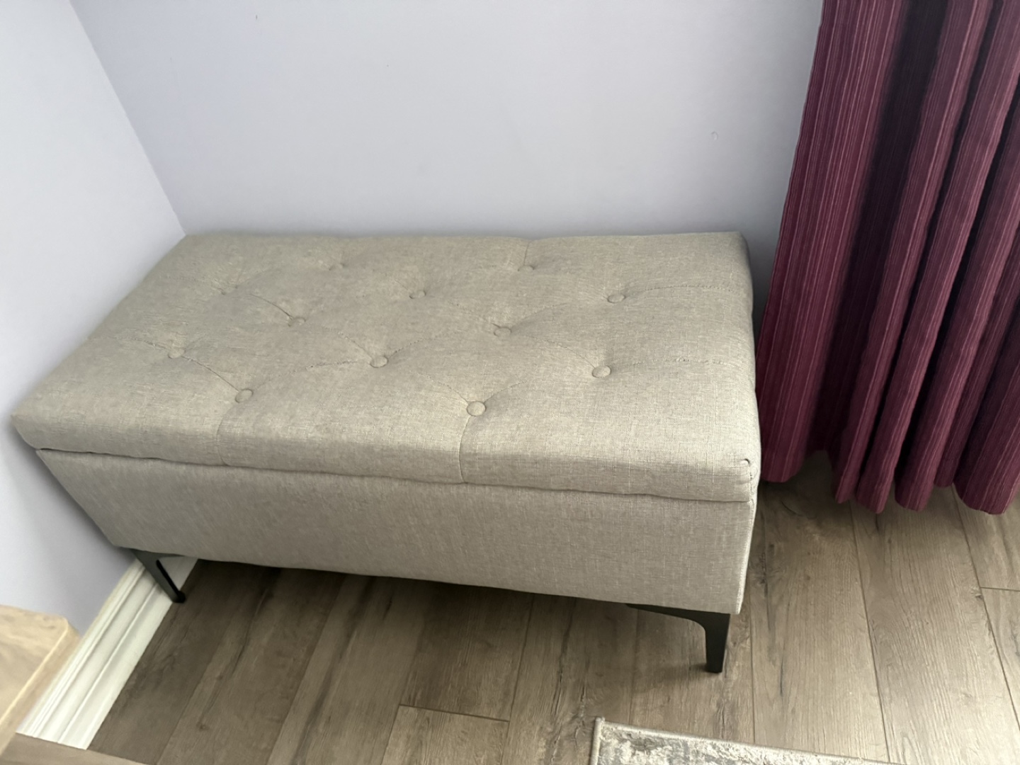 Upholstered Storage Ottoman