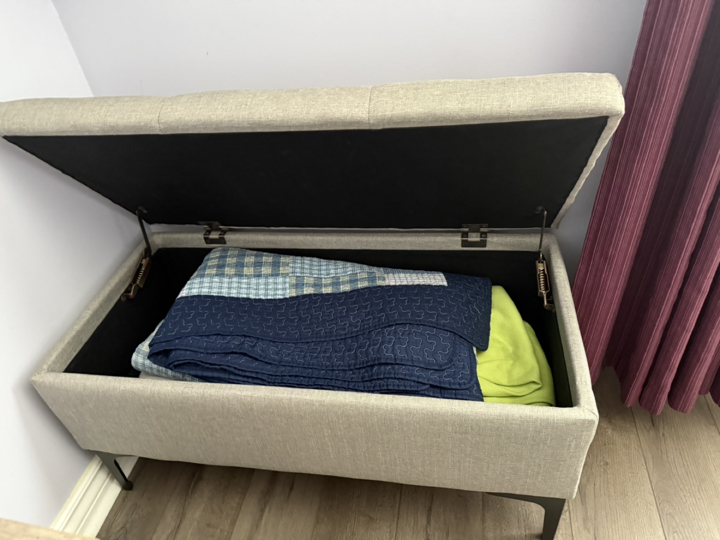 Upholstered Storage Ottoman - photo 2