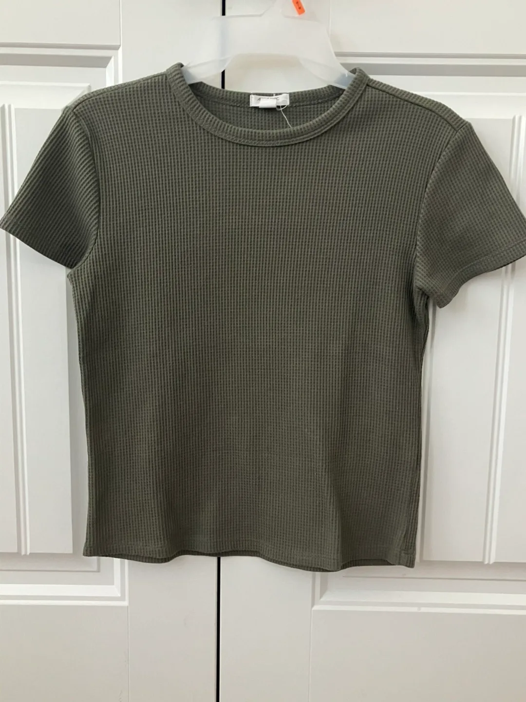 Olive Green Waffle Tee thumbnail