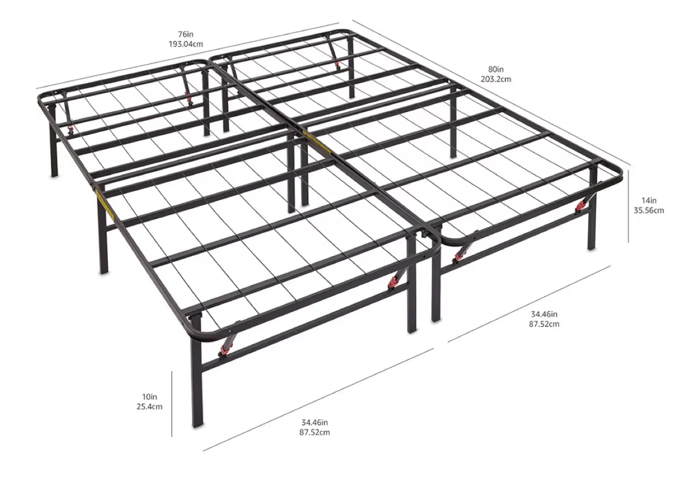 Queen metal bed frame thumbnail