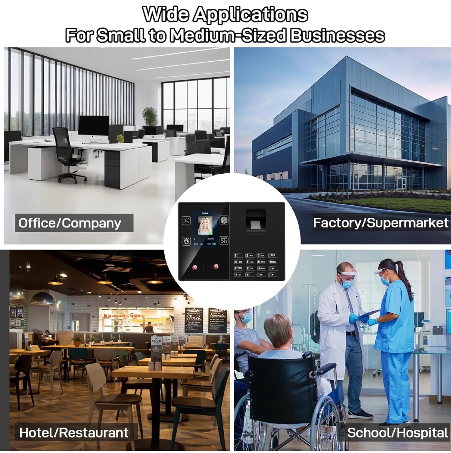 KUIYIER Time Attendance Machine image indicator(8)