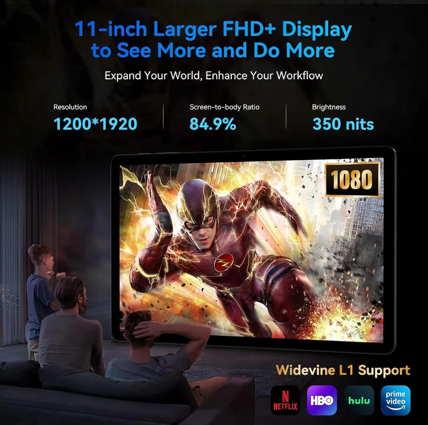 TABWEE Android Tablet 11 Inch, Includes Keyboard, Mouse, Stylus image indicator(5)