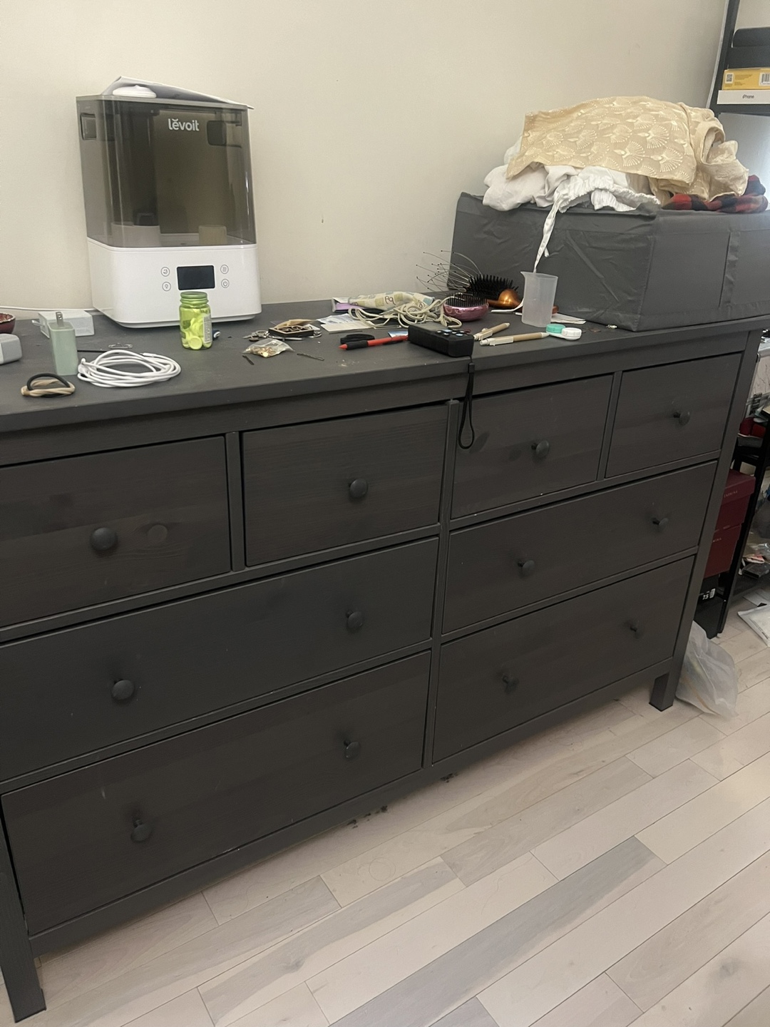 IKEA HEMNES 8-Drawer Dresser - Gray