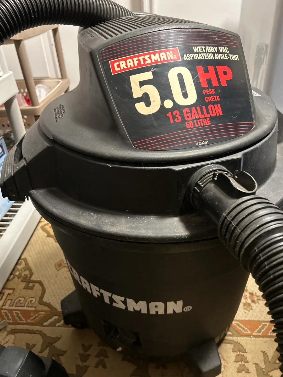 Craftsman Wet/Dry shop Vacuum image indicator(2)