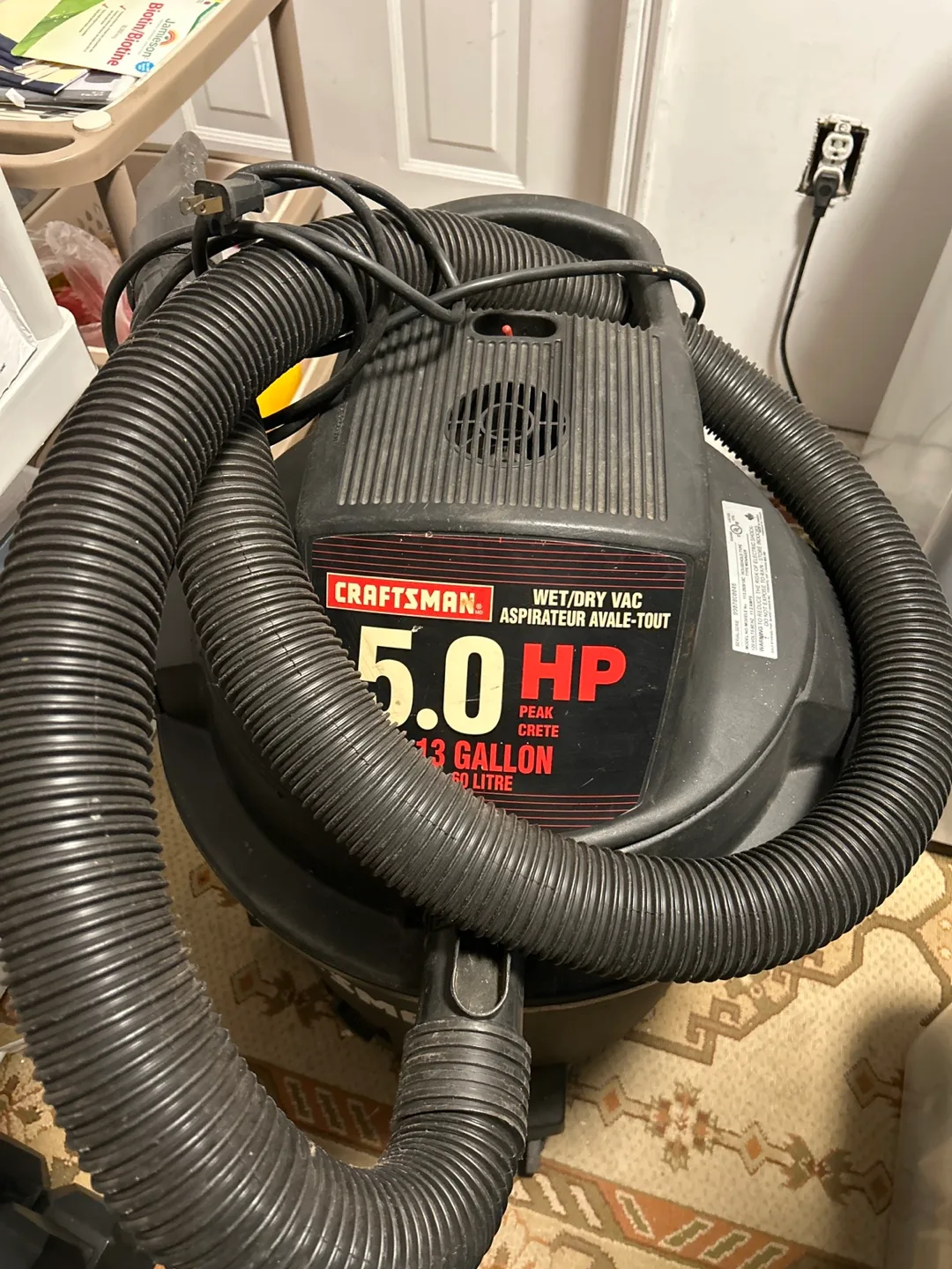 Craftsman Wet/Dry shop Vacuum image indicator(5)