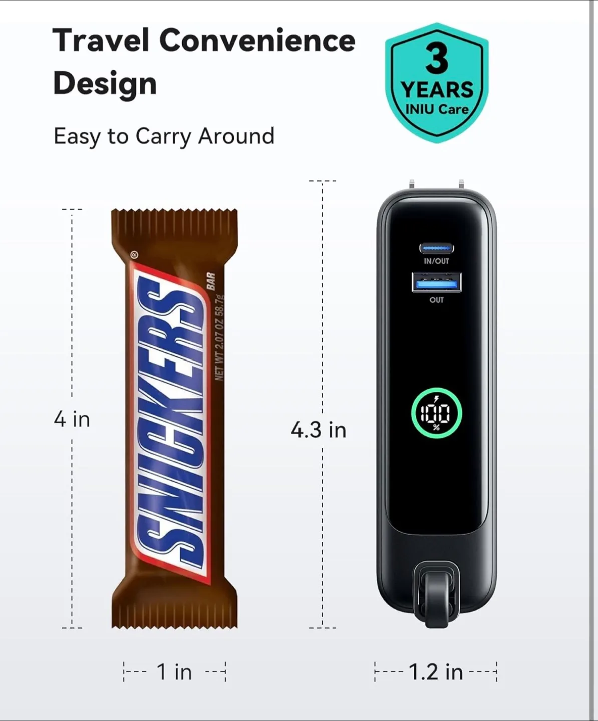 Portable Power Bank Charger Golden image indicator(4)