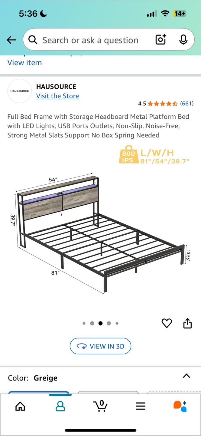 Bed Frame with Headboard - photo 2