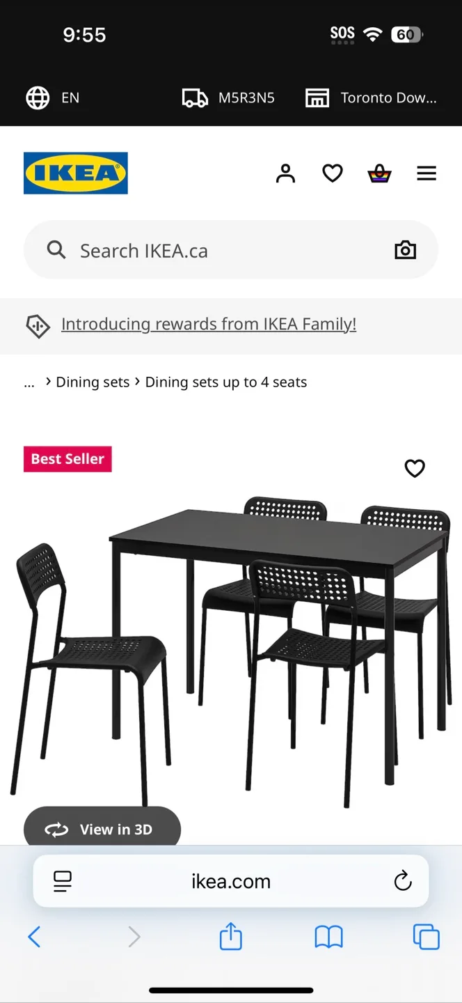 【LIKE NEW】 IKEA Dining Table Set thumbnail