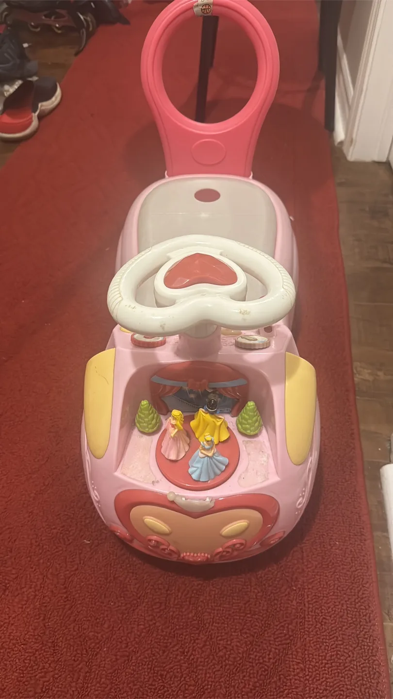 Pink Ride-On Toy Car thumbnail