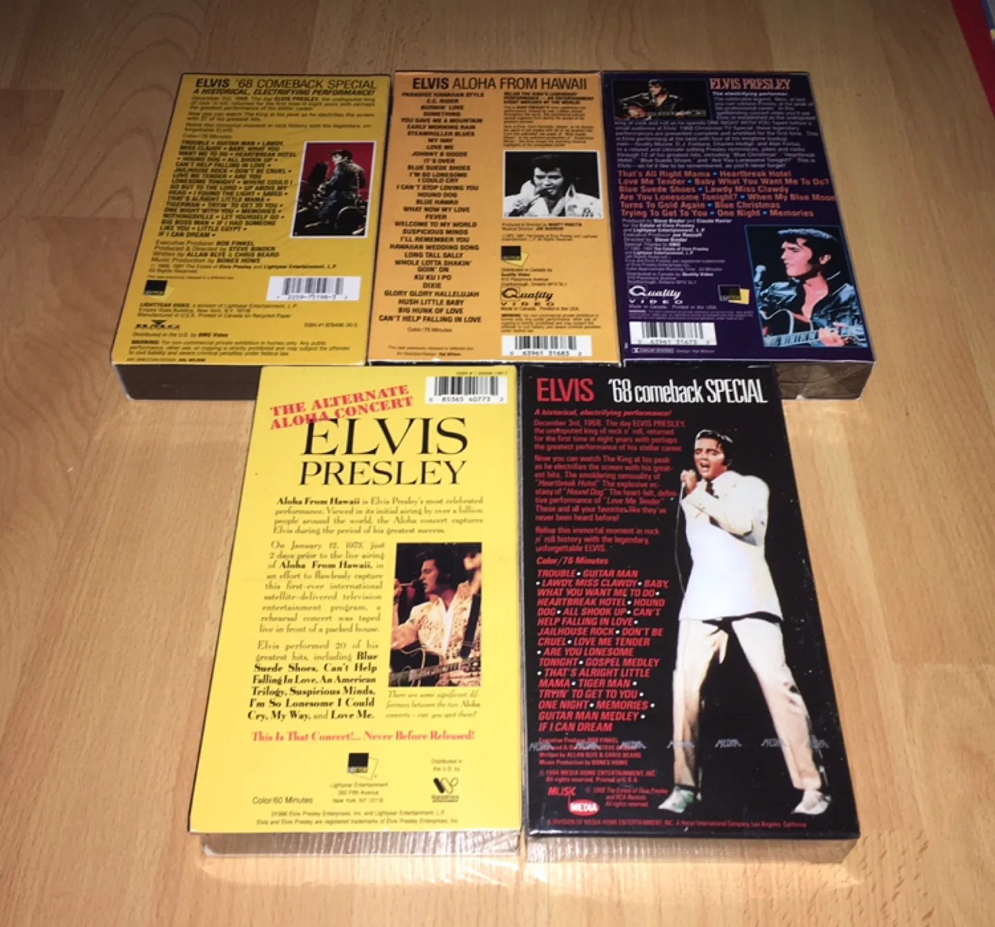 (All 5 for $50) Sealed Elvis Presley VHS tapes image indicator(4)