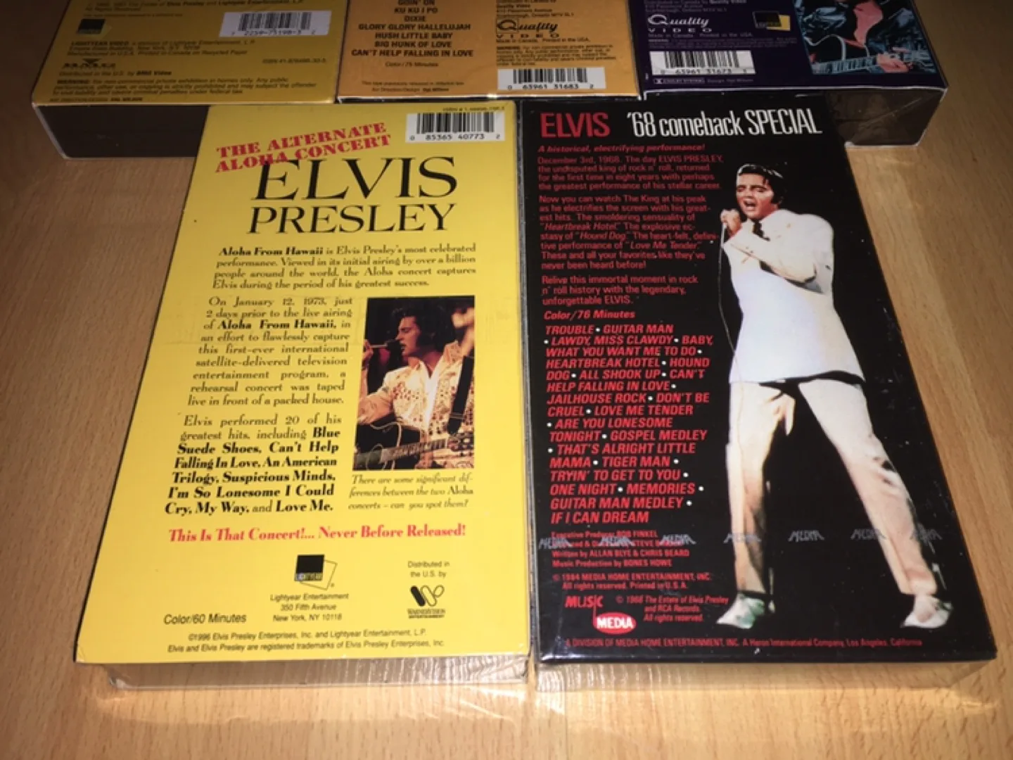 (All 5 for $50) Sealed Elvis Presley VHS tapes image indicator(6)