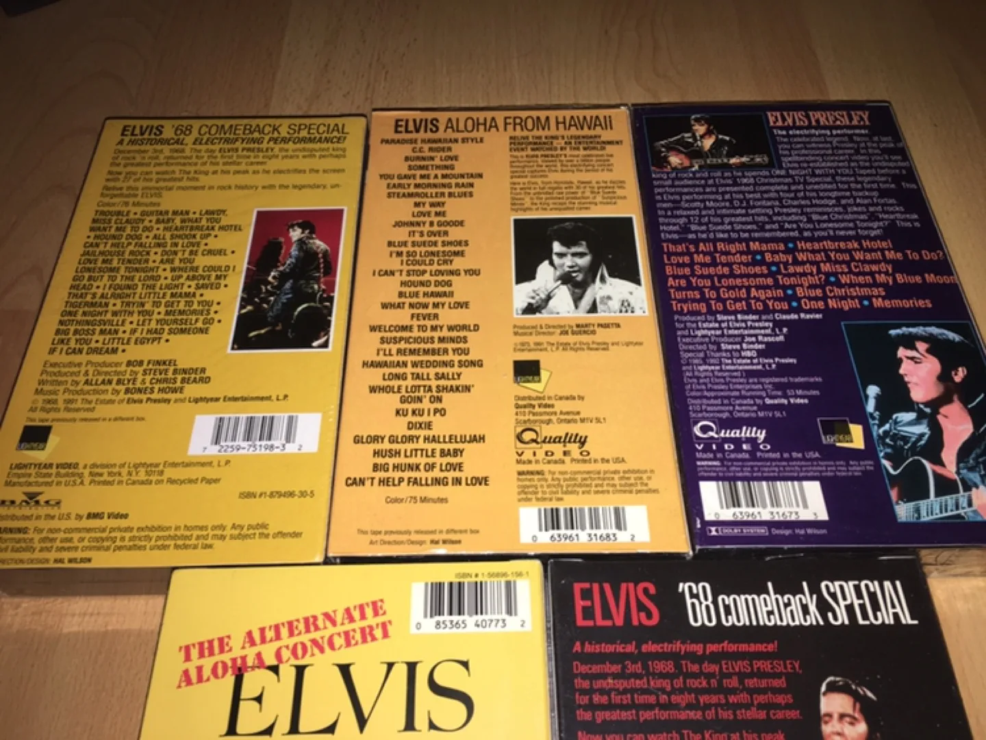 (All 5 for $50) Sealed Elvis Presley VHS tapes image indicator(5)