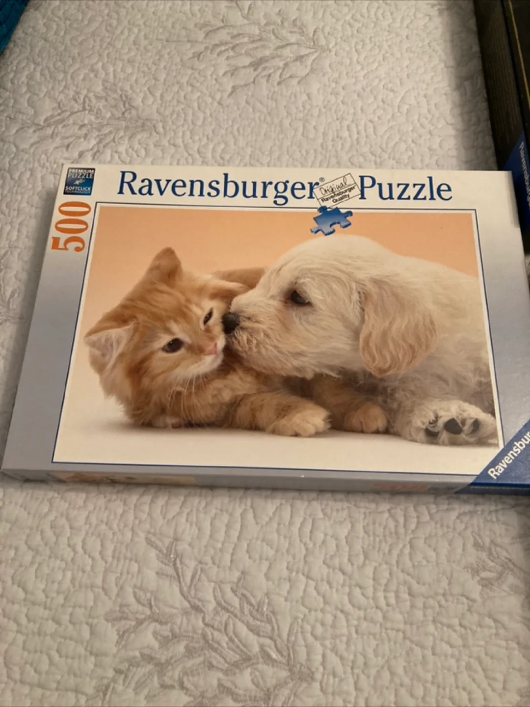 Ravensburger 500 Piece Puzzle - Kitten and Puppy thumbnail