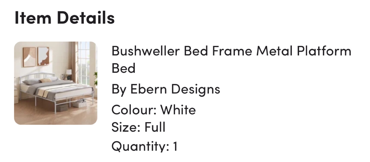 Bed Frame - Full/Double - photo 3