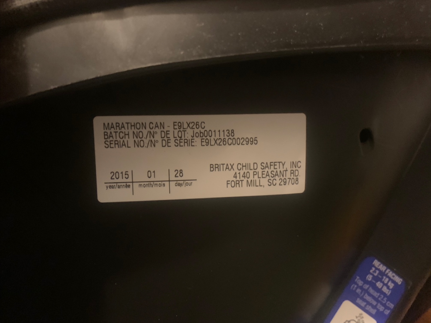 Britax Marathon Convertible Car Seat - photo 3