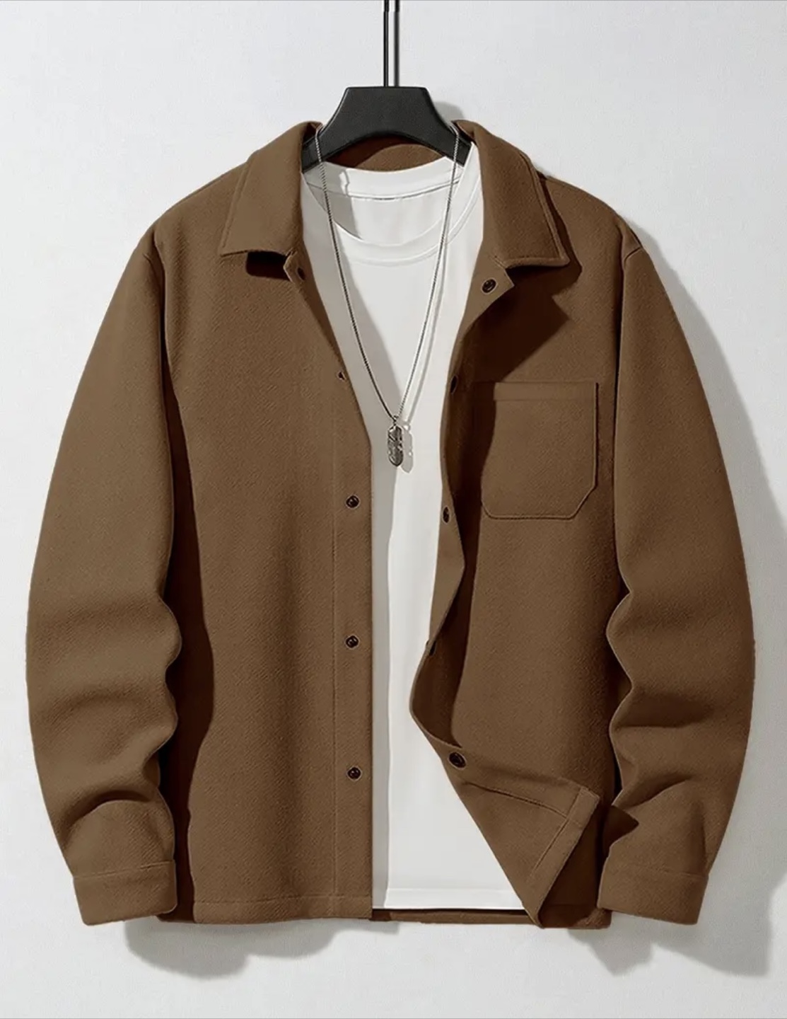 Brown button up jacket