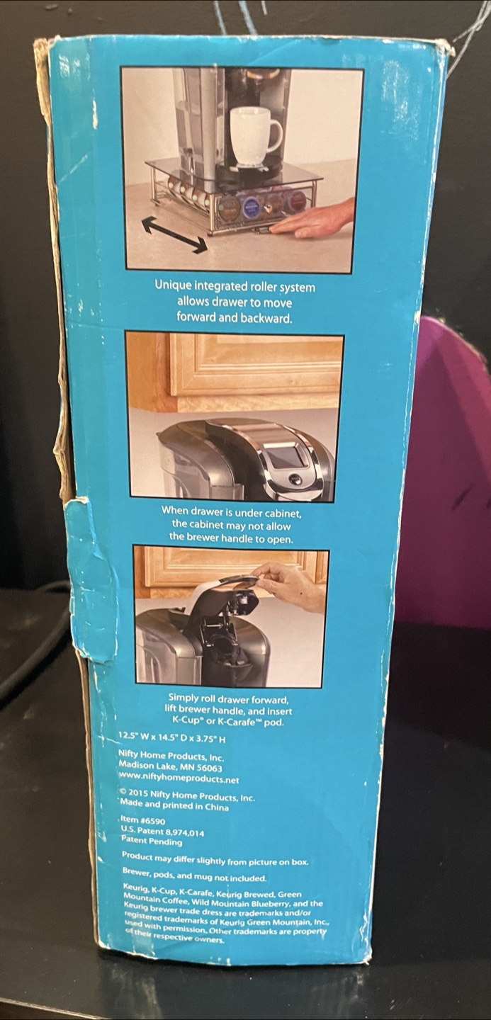 Nifty Solutions Glass Top Drawer for Keurig 2.0 - photo 3