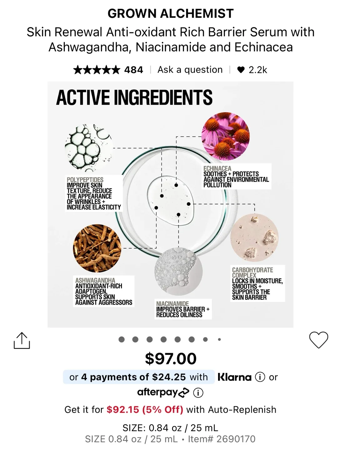 (Trial Size) GROWN ALCHEMIST Skin Renewal Serum image indicator(2)