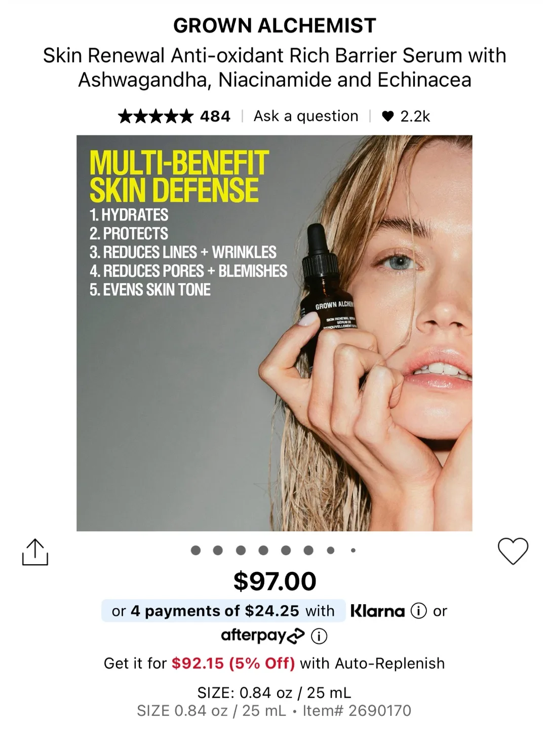 (Trial Size) GROWN ALCHEMIST Skin Renewal Serum image indicator(3)