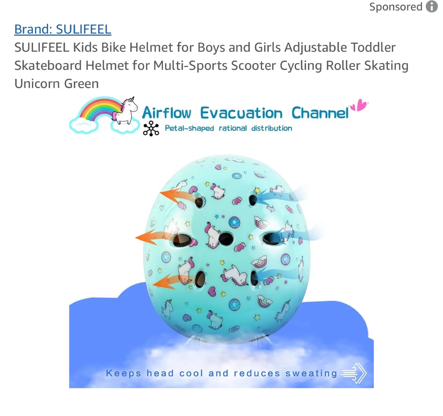 SULIFEEL Kids Unicorn Helmet image indicator(10)