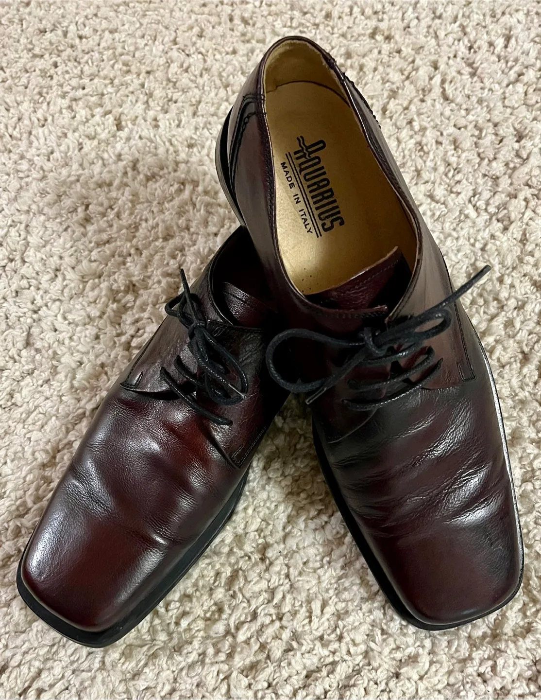 Aquarius Leather Dress Shoes Men Size 11 thumbnail