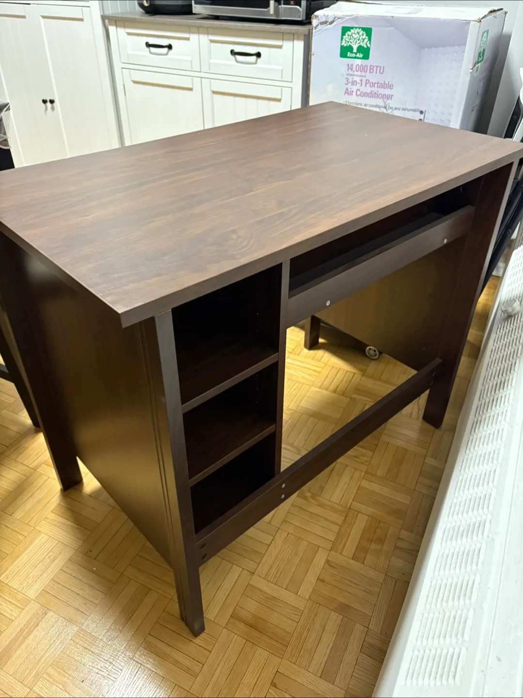 Dark Wooden Desk (Ikea BRUSALI) image indicator(3)