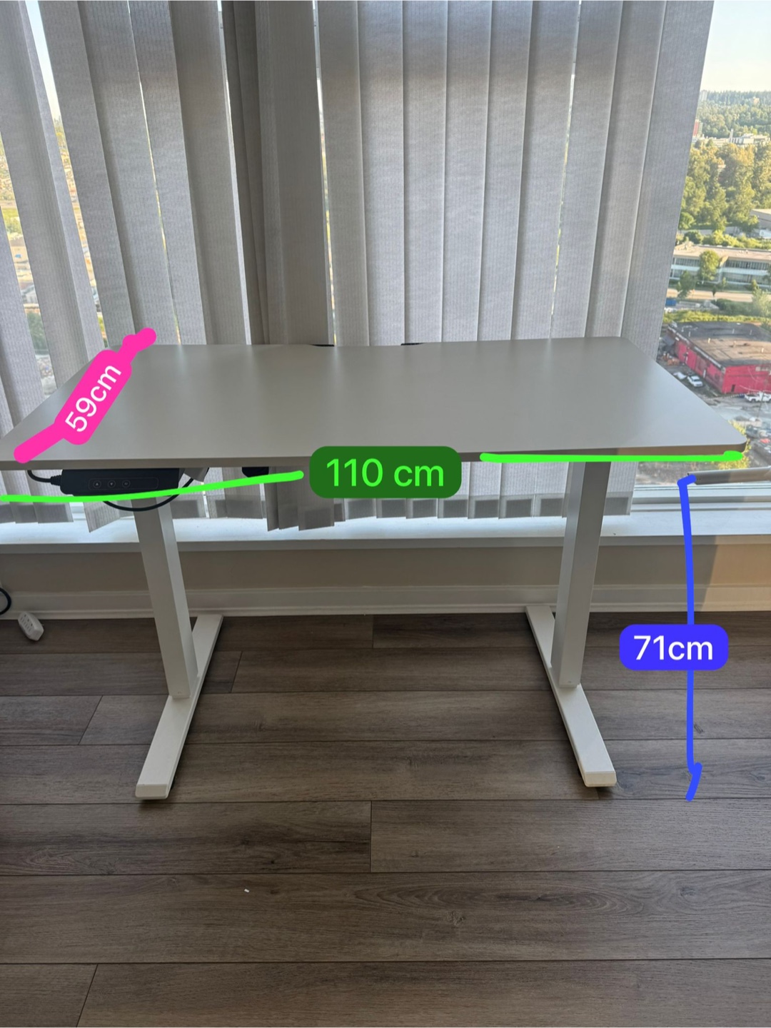 Adjustable standing desk and office chair - photo 5