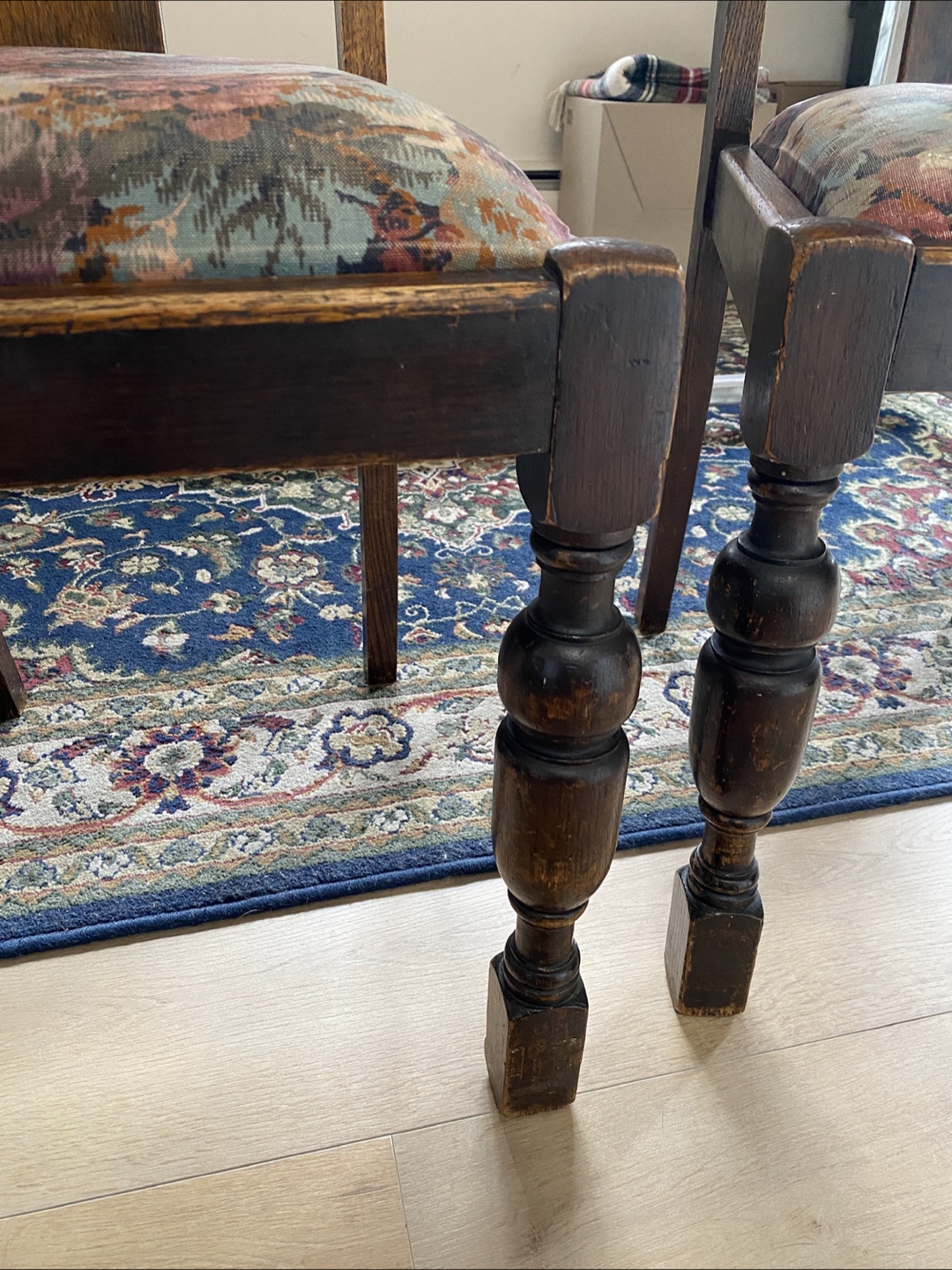 Vintage Walnut Chairs - photo 4