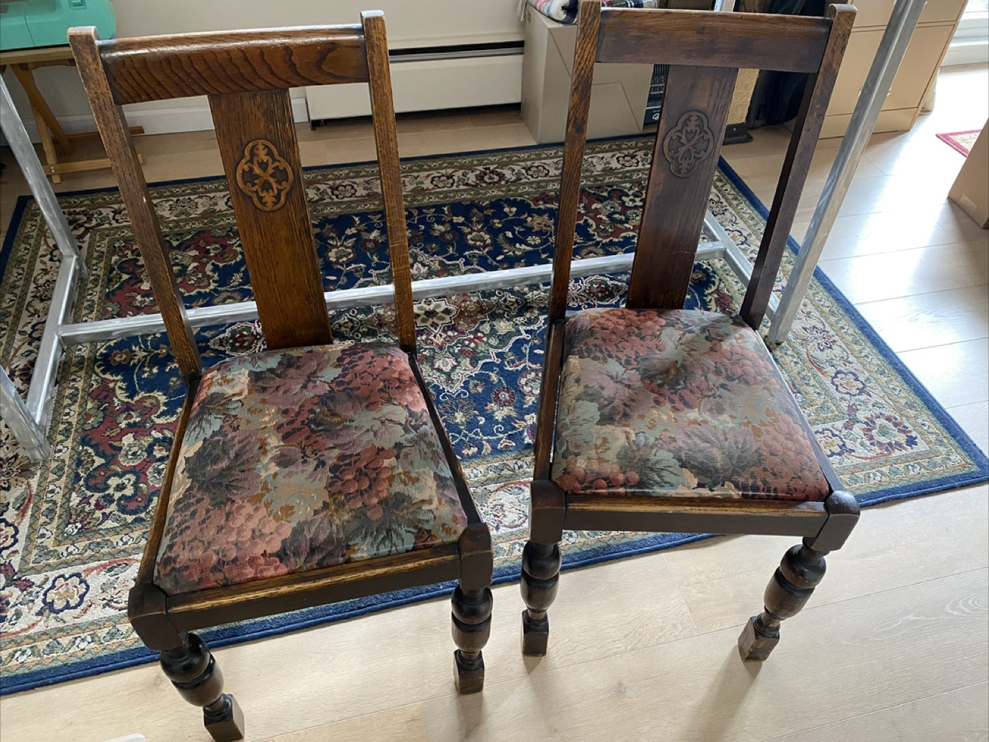 Vintage Walnut Chairs