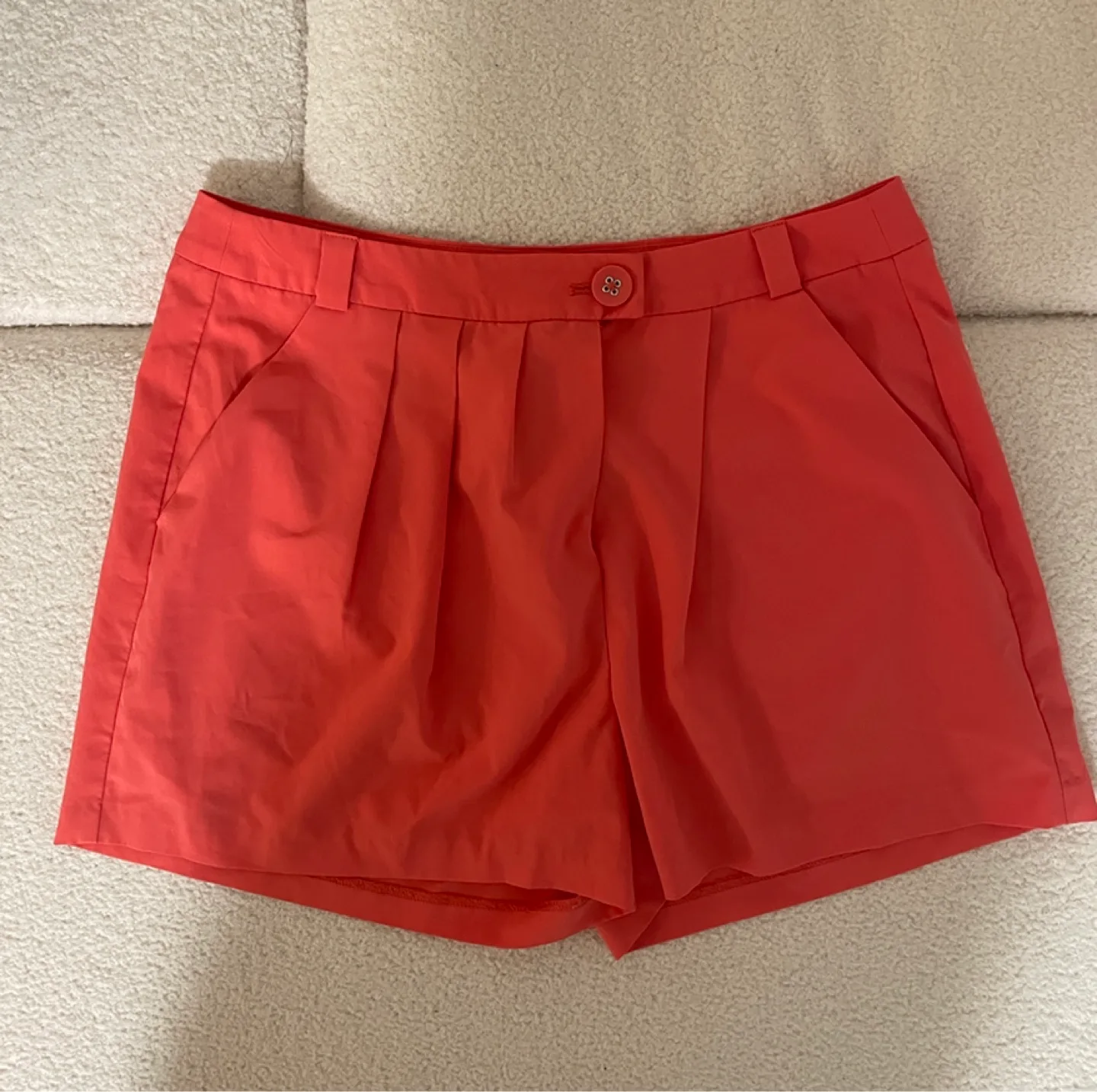 CoralHigh-Waisted Shorts thumbnail
