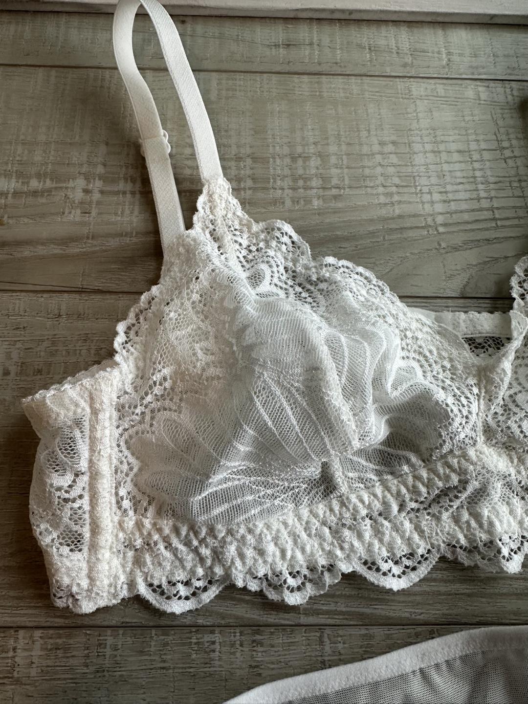 White Lace Bra & Panty Set - photo 2