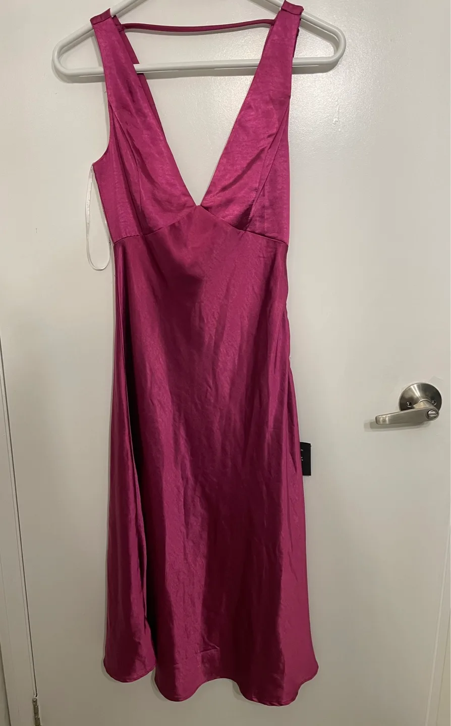 NEW Lulus Satin Midi Dress thumbnail