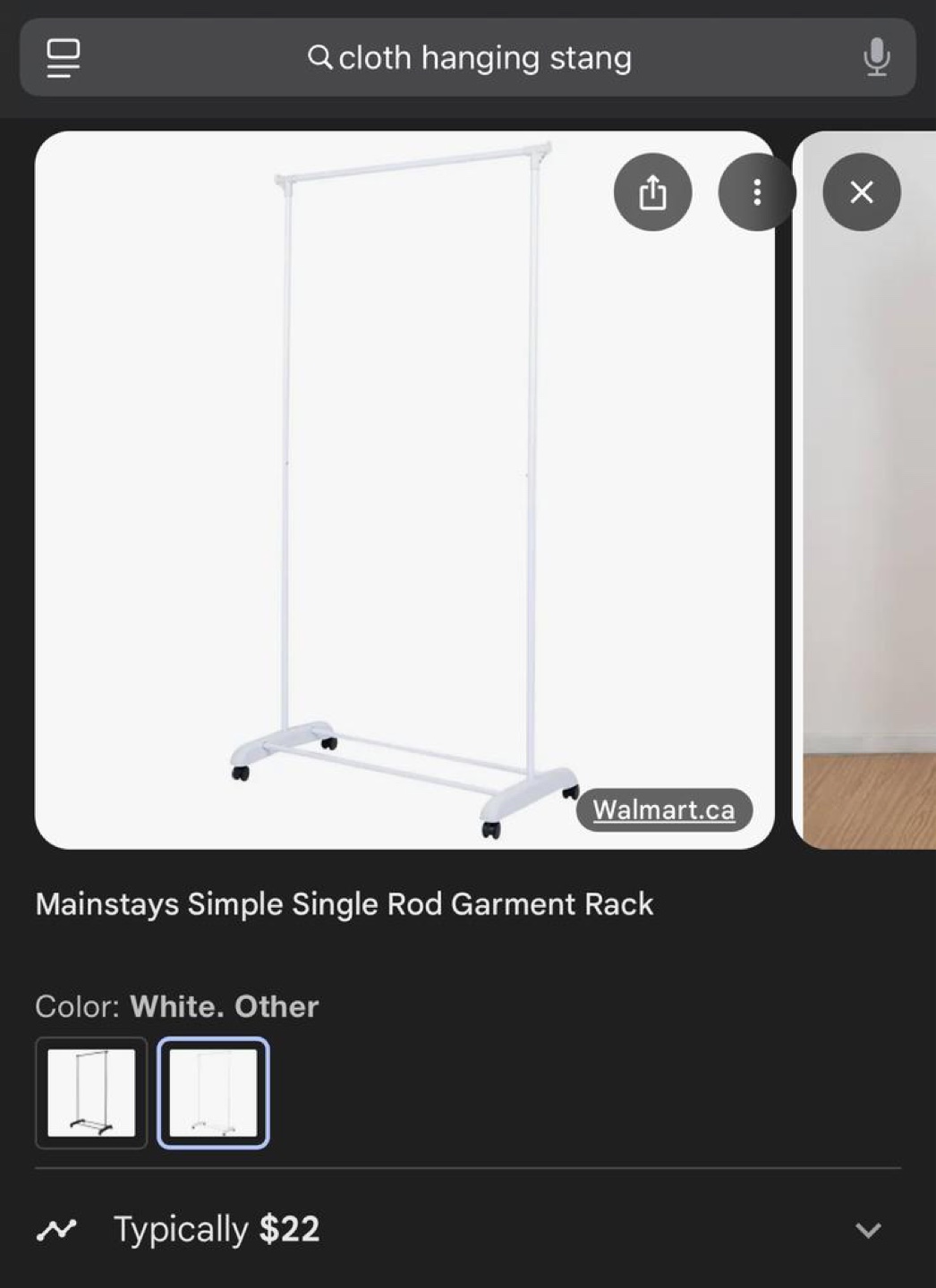 Clothes Rack with Wheels - photo 2