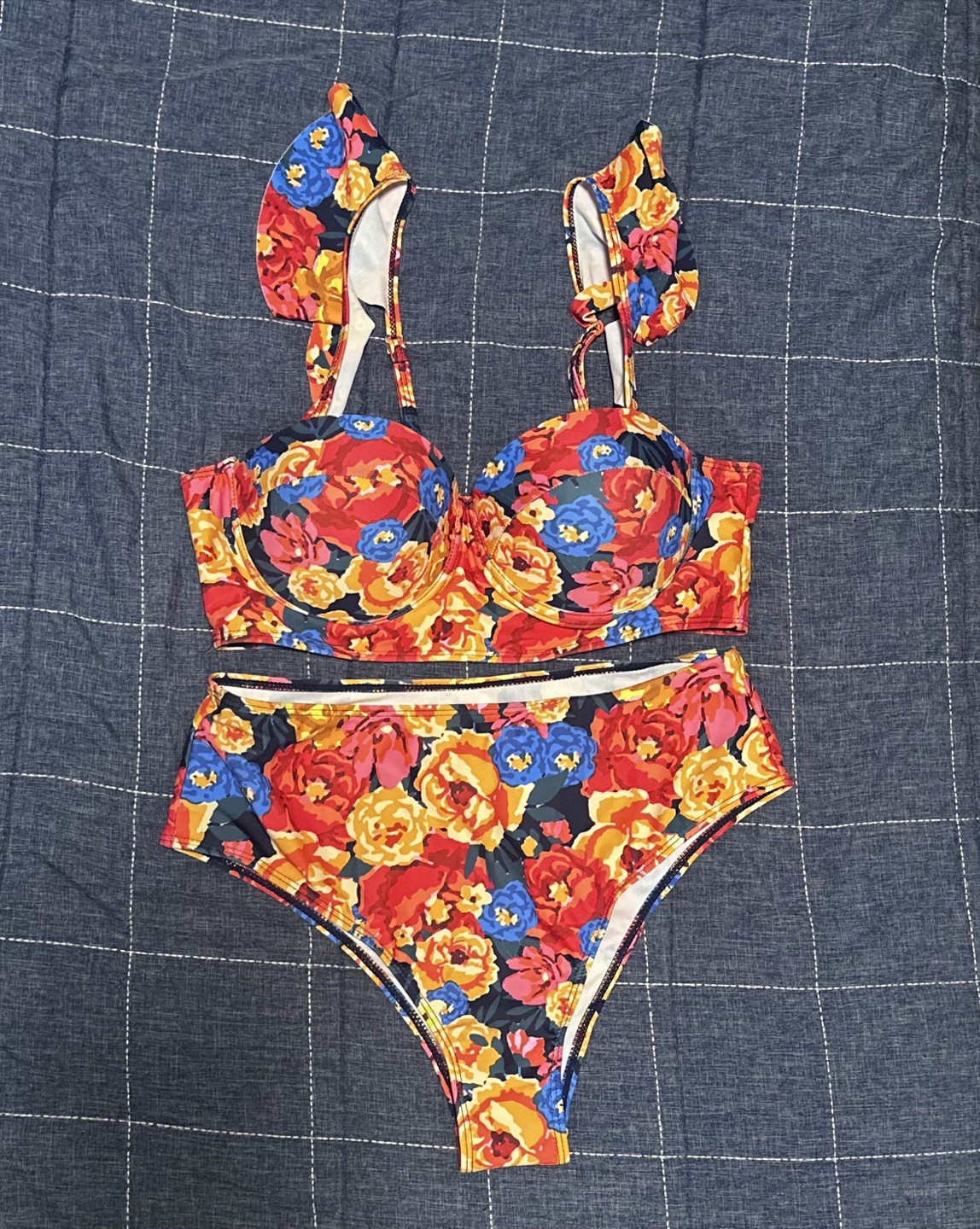 Floral two-piece swimsuit