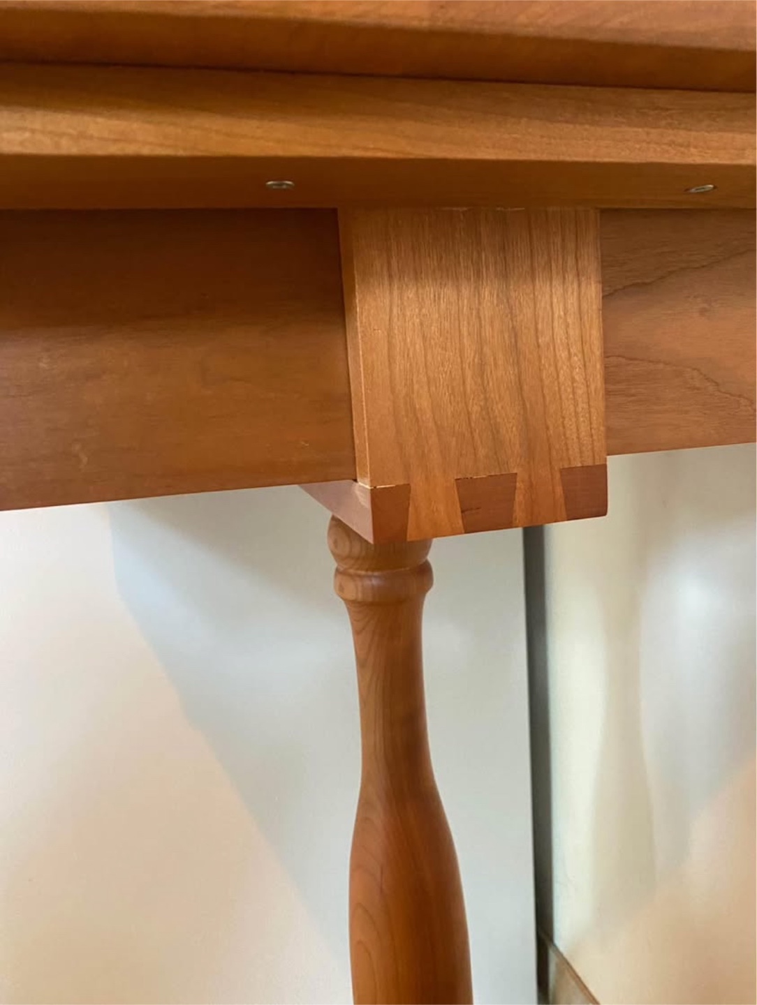 Solid Wood Side Table with Drawer - photo 3