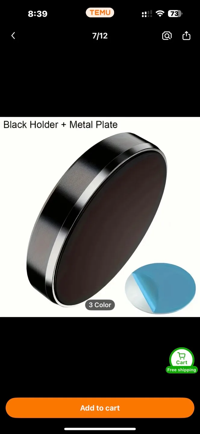 Mini Magnetic Suction Bracket Round Multifunctional Mobile Phone thumbnail