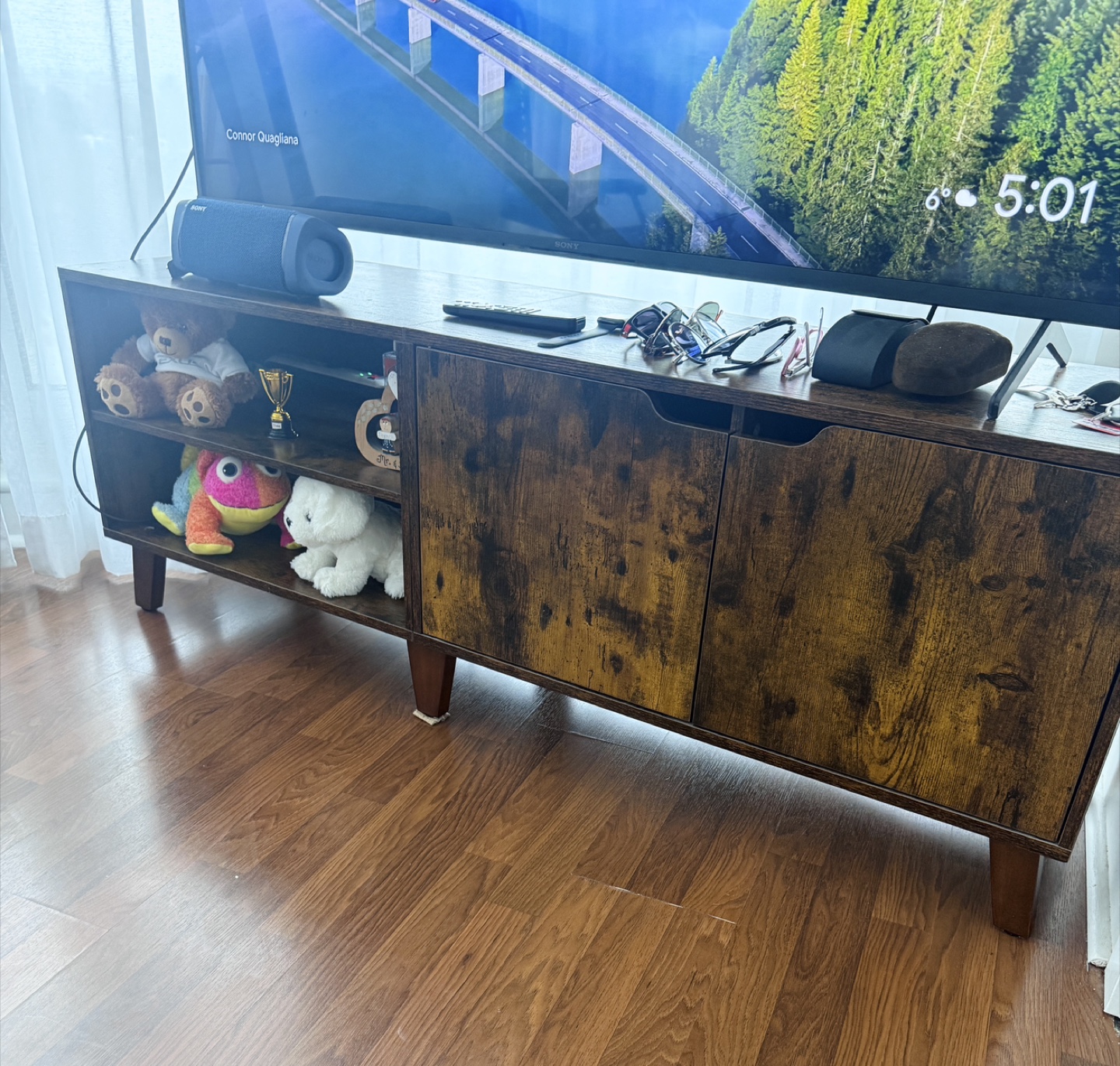 Wooden TV Stand - photo 2