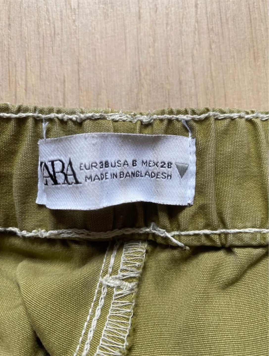 Zara Green Cargo Pants - photo 4