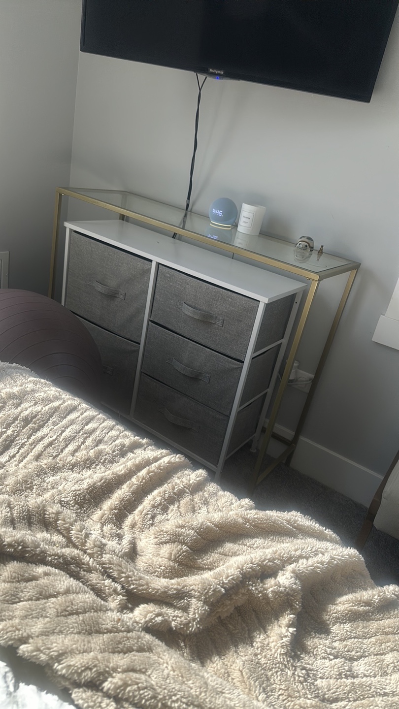 Glass Top Console Table