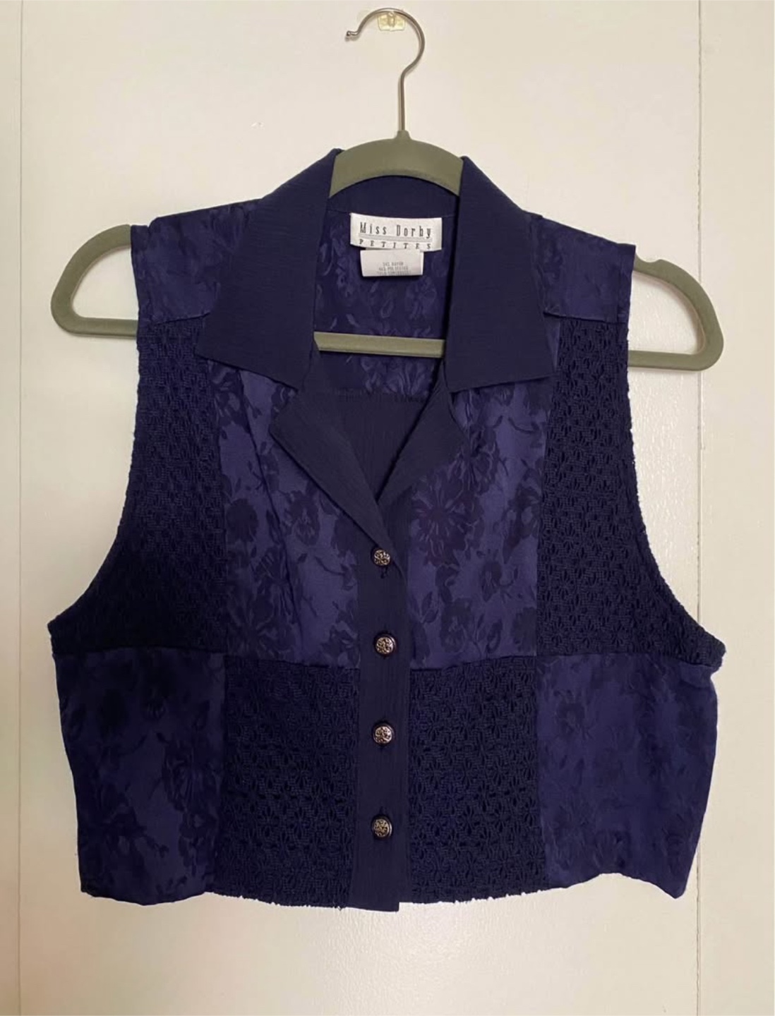 Miss Dorby Sleeveless Button Up Top