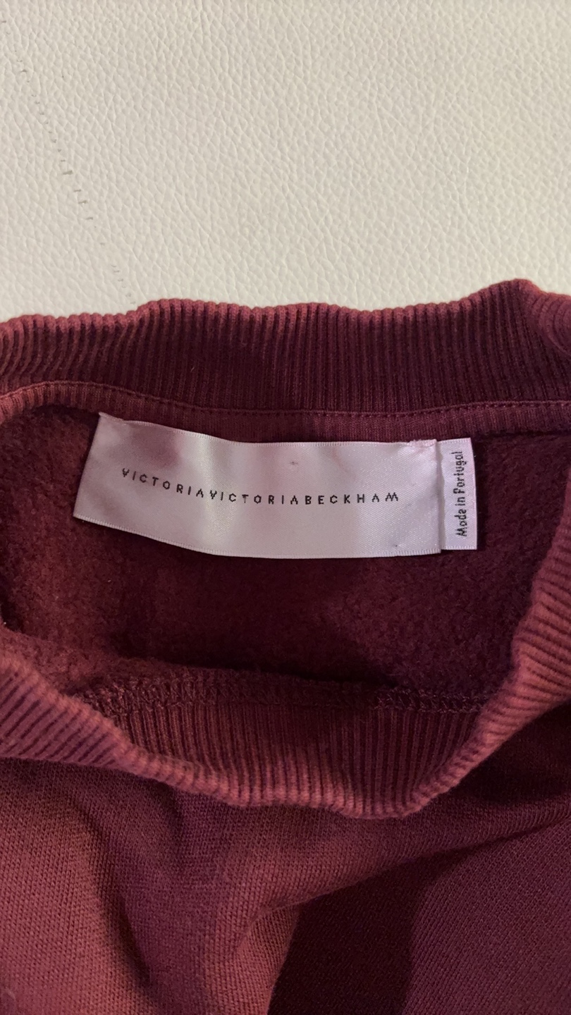 Victoria Beckham Maroon Sweatshirt - photo 4